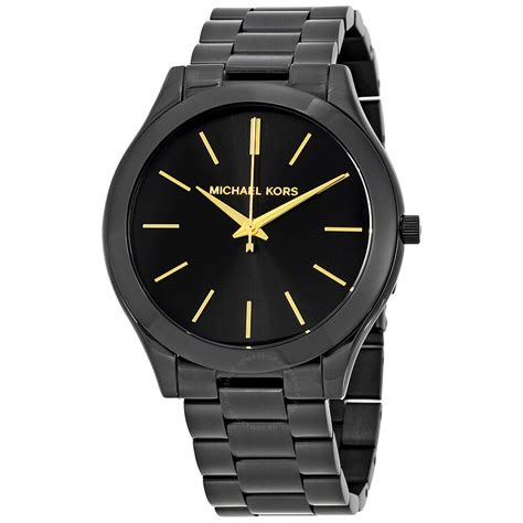 michael kors mini slim runway watch black|Michael Kors mk3221.